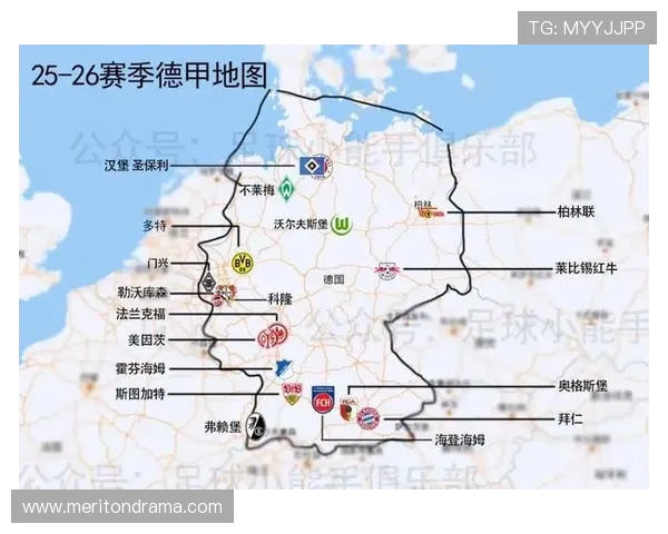 德甲球队地图全景展示及地理分布分析 德甲球队地图全景展示及地理分布分析